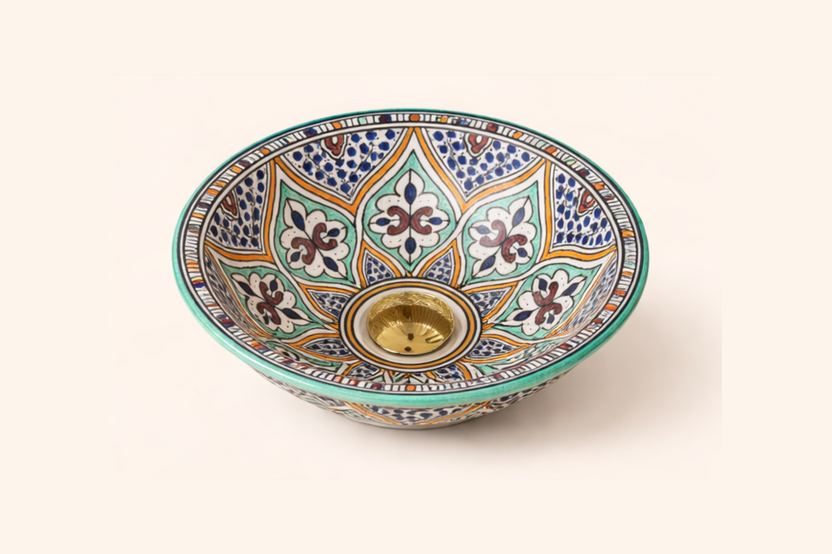 Vasque mosaïque céladon